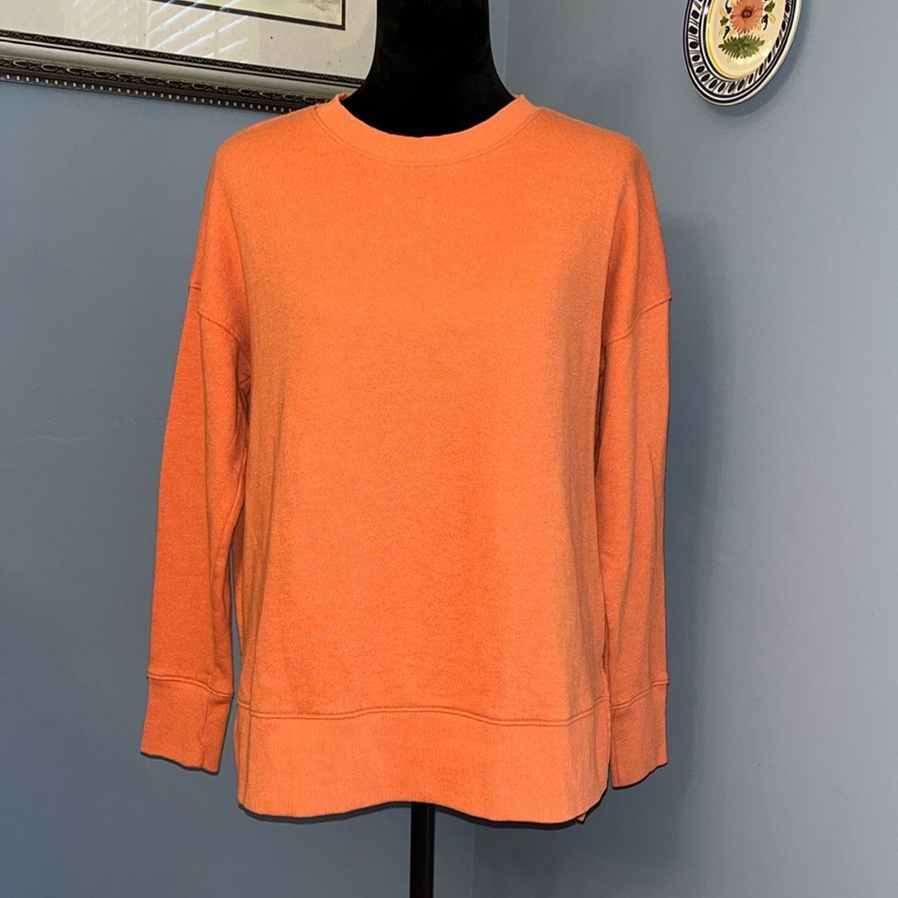 Soft Split Hem oversized cotton sweatshirt